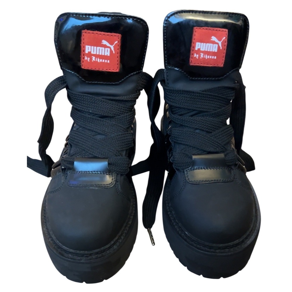 RARE PUMA Fenty Rihanna Boots SB Black Eyelet | SZ: UK 4 EU 37 US 5 (M) 6.5 (W)